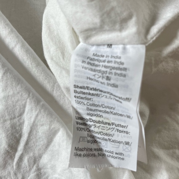 J.Crew White Eyelet Top 100% Cotton Sz M - Picture 6 of 6